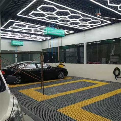 Hexagrid Car Showroom Lamp Led Linear Detailing Light Aluminium Housing