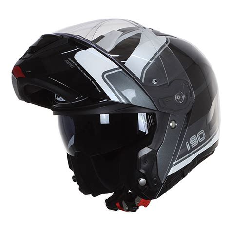 Casco Modular Hjc I Wasco Mc Negro Blanco