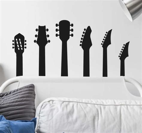 Guitar Nekcs Wall Sticker - TenStickers