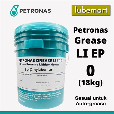 Petronas Grease Li Ep 0 Petronas Gris Epi 0 Grease 0 18kg Nlgi 0