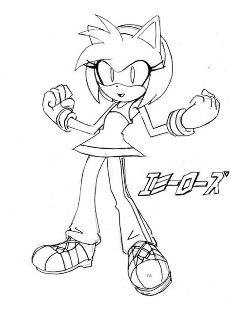 Desenhos De Amy Rose 2 Para Colorir E Imprimir ColorirOnline