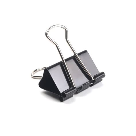 Prendedor De Papel Binder Clip Mm Preto Brw Un Shopee Brasil