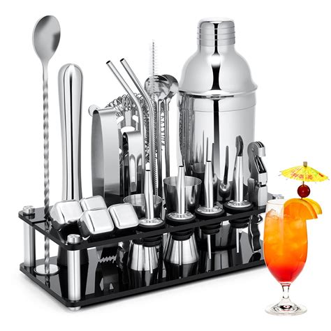 Buy Cocktail Shaker Set Piece Stainless Steel Bartender Kit With