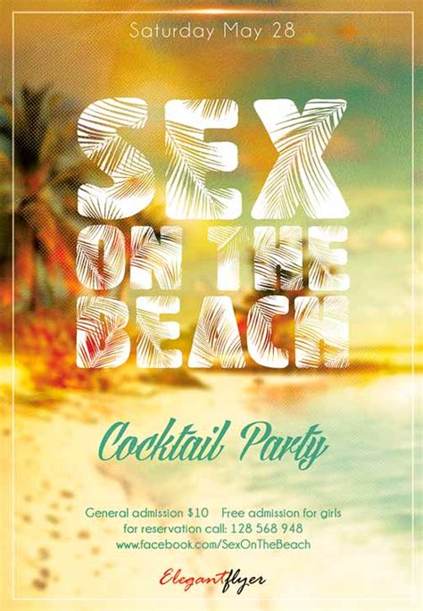 Free Flyer Psd Template Sex On The Beach Club Party Download Free Flyer Templates World