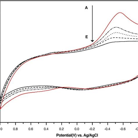 Cyclic Voltammograms Of The Ncca Modified Gc Electrode For The