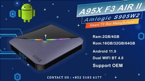 Android Tv Box A X F Air Ii Amlogic S W Dual Wifi With Bluetooth