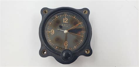 Wwii Elgin 8 Day Military Aircraft Cockpit Clock Read Desc 3952035588