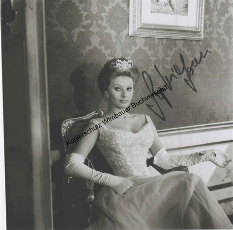 Original Autogramm Sophia Loren Autogramm Autograph