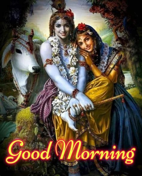 Good Morning Radha Krishna Photo Good Morning Wishes Images