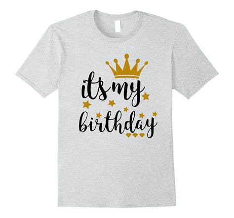 Its My Birthday Shirt For Women Teens Girls Black And Gold Ah My