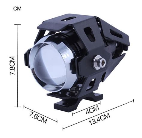 Faro Lupa Led Cree Moto Universal Tres Pasos Estrobo U5 125w 168 00