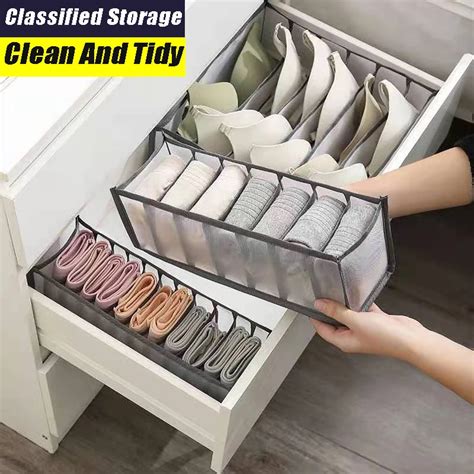 New Underwear Bra Organizer Storage Box Drawer Closet Organizers Divider Boxes For Underwear