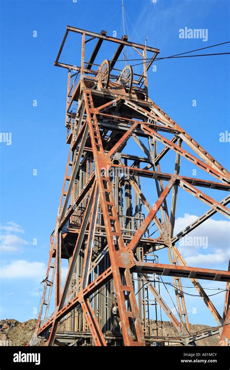 Soaring Mine Shaft On Top Of The Line Of Lode Broken Hill Barrier