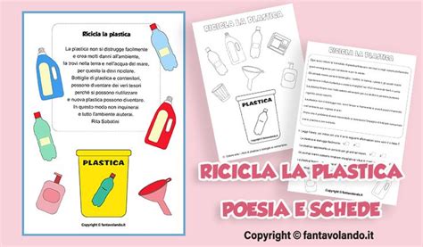 Educazione Civica Ricicla La Plastica Poesia E Schede Fantavolando