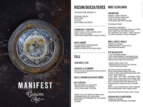 Manifesto Manifest Welcome To Cuisine And Art