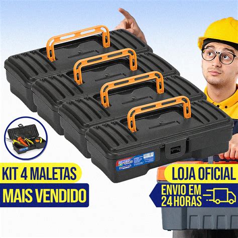 Kit Maleta Caixa De Ferramentas Pl Stica Grande Completa Organizadora