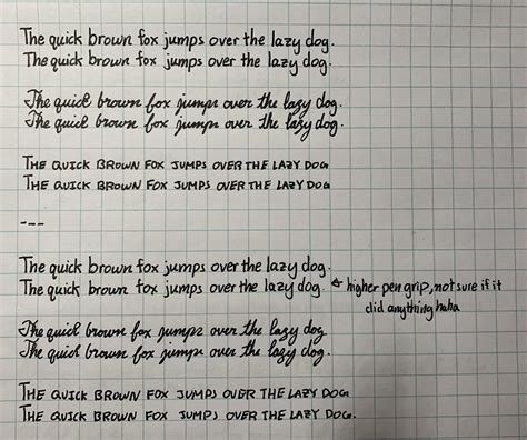 Tried some handwriting practice and some different fonts... : r/Handwriting