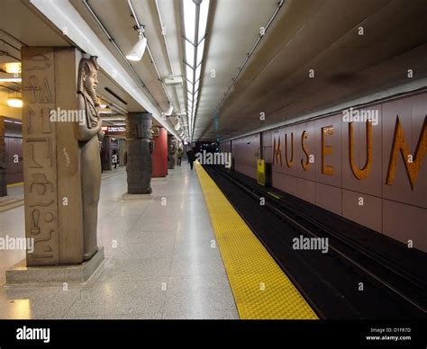 Museum subway station beneath Royal Ontario Museum, Toronto Stock Photo ...