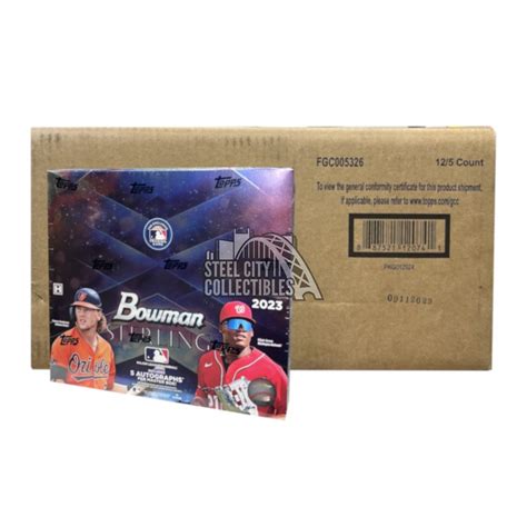 Bowman Sterling Baseball Hobby Box Case Steel City Collectibles