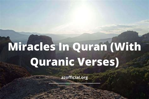 Miracles In Quran (With Quranic Verses) | AZ Official