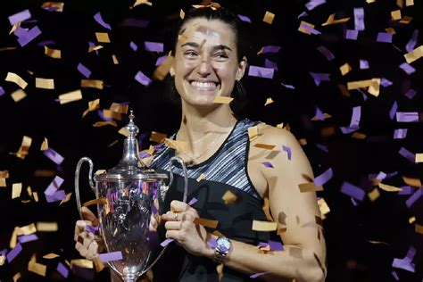 Wta Finals Caroline Garcia Downs Aryna Sabalenka To Claim Season