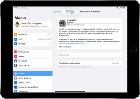 Que versión de iOS o iPadOS tiene mi iPad y cómo se actualiza