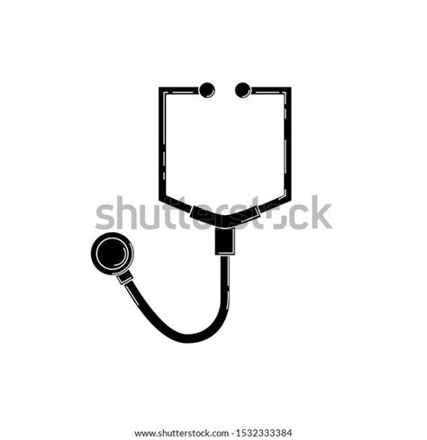 Stethoscope Simple Icon Medicine Vector Illustration Stock Vector