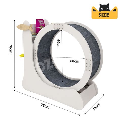 Cat Exercise Wheel Toy Running Treadmill Furniture Exerciser Scratcher