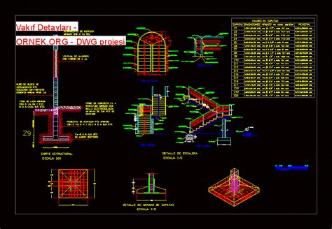 Proje Sitesi Vak F Detaylar Autocad Projesi