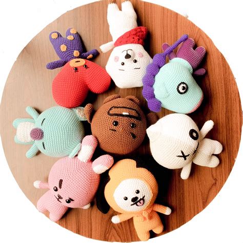 8in1 Bt21 Crochet Pattern Bts Bangtan Army Korean Band Amigurumi