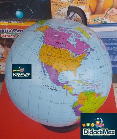 Globo Terraqueo Inflable Recursos Para El Salon Didactimex