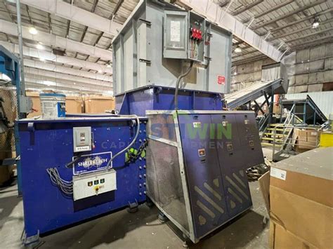 Used 150 HP Shred Tech Single Shaft Shredder Available