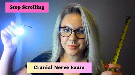 Asmr The Most Relaxing Cranial Nerve Exam Personal Attention Youtube