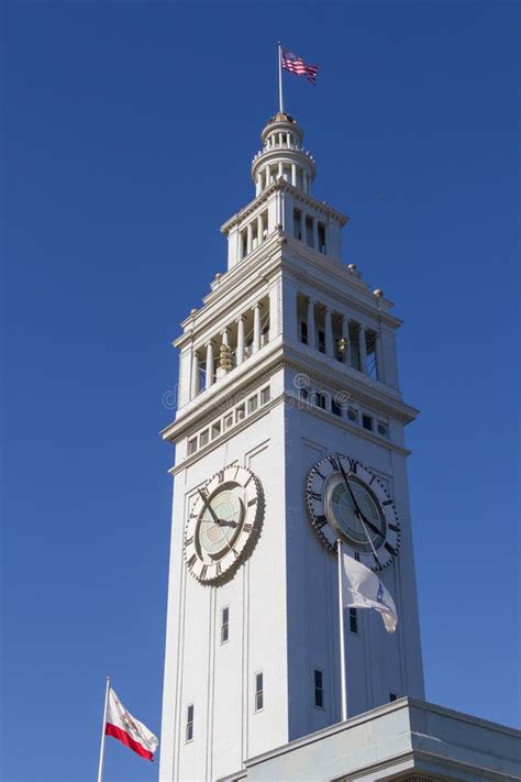 San Francisco Ferry Building Clock Tower Stock Image - Image of perspective, pinnacle: 26929929