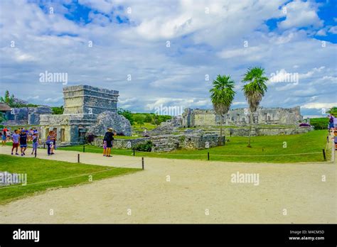 Tulum Mexico January Temple Of The Frescoes At The Mayan