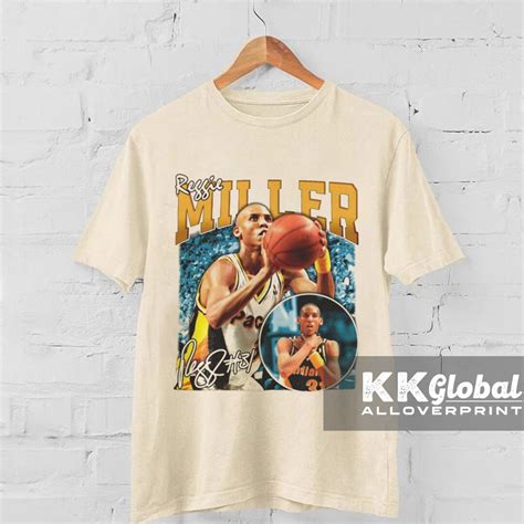 Reggie Miller Choke Sign Basketball Legend Player Signature Etsy