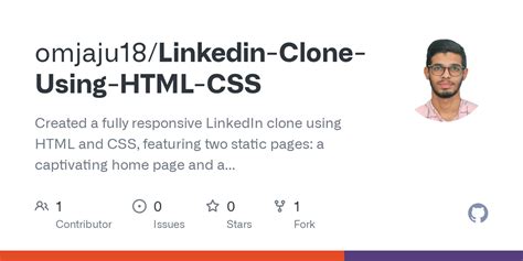 Github Omjaju Linkedin Clone Using Html Css Created A Fully