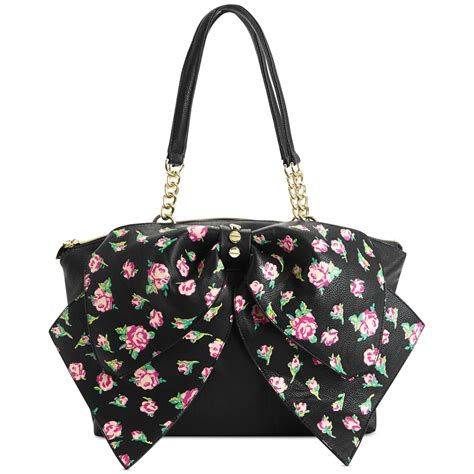 Betsey Johnson Bow Satchel In Black Lyst