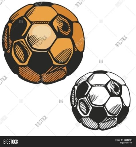 Gold Soccer Ball Vector And Photo Free Trial Bigstock