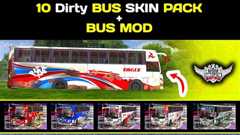 Bussid New Bus Skin Pack For Hino Ak1j Bus Mod Dirty Bus Skin Hino