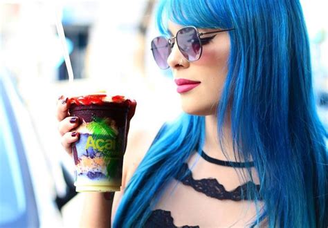 Blogueira De Recife Cabelo Azul Açaí Concept Recife Açai