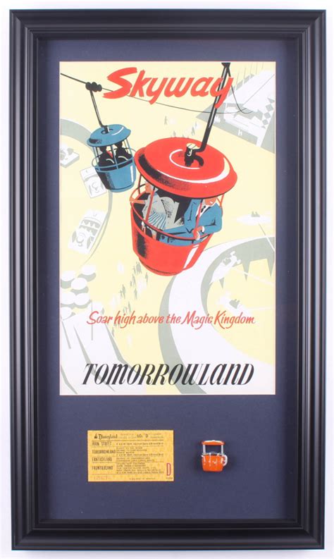 Disneyland Tomorrowland Skyway 15 5x26 5 Custom Framed Poster Print