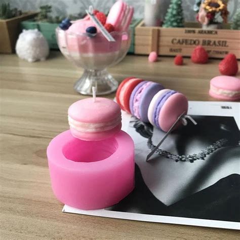 Moule Bougie En Silicone Macaron Moule Savon Pour Bougie En Pl Tre