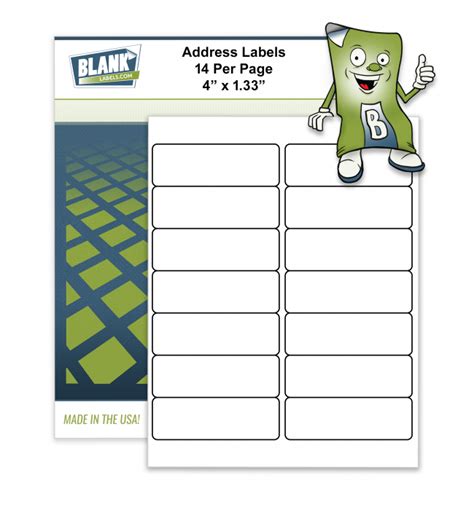 14 Labels Per Sheet 4 X 133 Intended For 33 Labels Per Sheet Template Various Templates Ideas