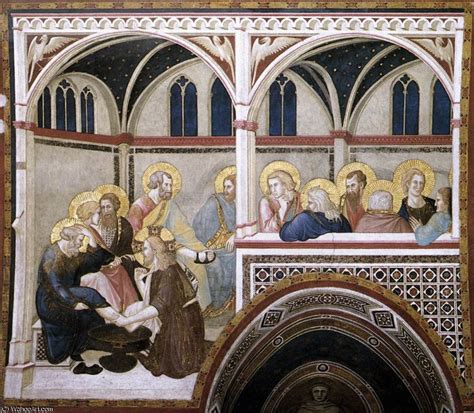 Museum Art Reproductions Assisi Vault The Washing Of The Feet By Pietro