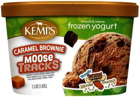 Kemps® Caramel Brownie Moose Tracks Frozen Yogurt Tub 48 Oz Kroger