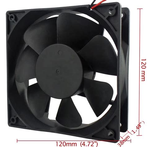 High Performance 5inch 12v 24v 48v 12038 Dc Brushless Cooling 120mm 120x120x38mm Fan Buy Dc