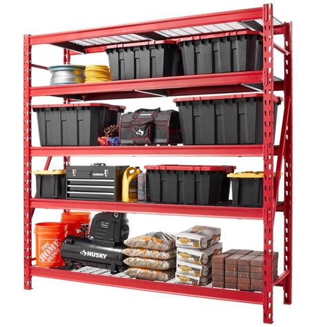 Husky Tier Industrial Duty Steel Freestanding Garage Storage Shelving