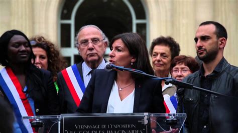 Discours d Anne Hidalgo en soutien à l exposition d Olivier Ciappa le