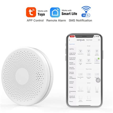 Tuya 2in1 Smart WiFi Smoke And Carbon Monoxide Detector With Siren